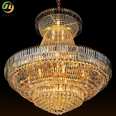 Crystal Pendant Light Modern Luxury-Gold Crystal Chandelier des Hotel-E14