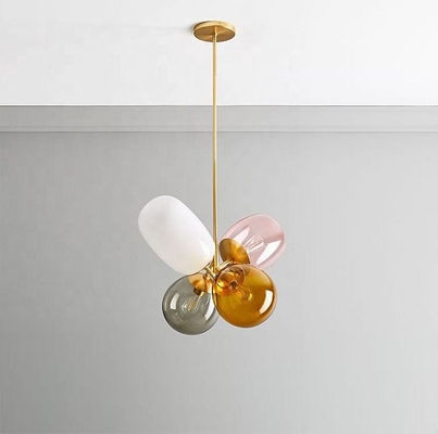 Kopf-geblasener Glasballon-Leuchter-Wohnzimmer-Licht-Leuchter der Farbe4