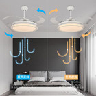 Weiße einziehbare LED Deckenlüfter-Fernbedienung Arcylic 42 Zoll