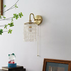 Moderner Innen-Crystal Wall Lamp Natural Shells dekorativ