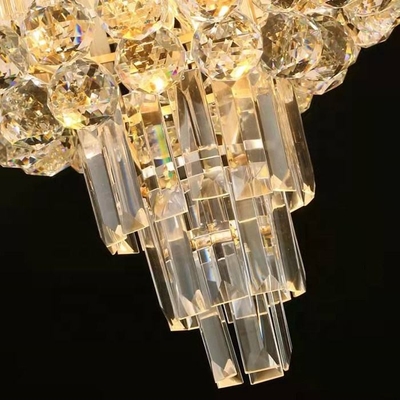 Goldschönes modernes geführtes Crystal Chandelier For Hotel And-Wohnzimmer