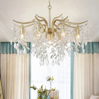 Modernes Wohnzimmer Crystal Pendant Light Hotel Luxury Crystal Chandelier