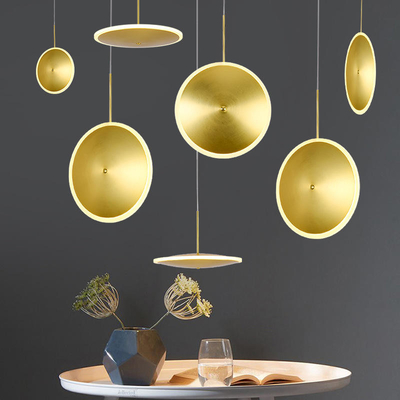 D20CM-Goldmetallmoderne hängende helle dekorative Eisen-Leuchter