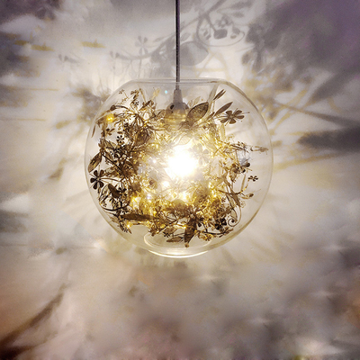 Ball-Blumen-Glas-hängende helle Wohnzimmer-Hochzeits-Dekorations-Lampe