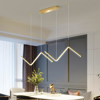 Esszimmer-Restaurant-modernes hängendes Licht, das linearen Leuchter hängt