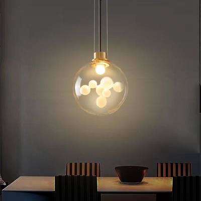 Modernes einzelnes hängendes Glaslicht D300 X H1500MM für Bar-Kaffeestube-Restaurant