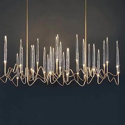 Pfeil-Linie Crystal Lamp Chandelier Art Design-Restaurant-Hotel Front Desk Chandelier