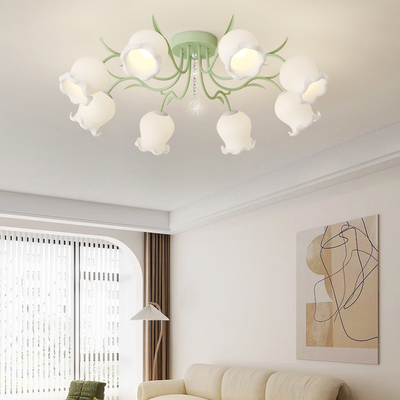 Deckenleuchte der Entwurfs-Richtungs-Tal-Creme-Lilien-LED für Wohnzimmer-Schlafzimmer