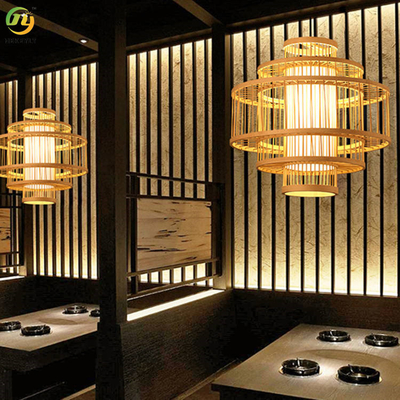 Bambushotel-Schlafzimmer-modernes hängendes Licht-Esszimmer Homeware Hängen Innen
