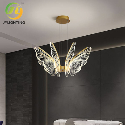 Modernes Art Transparent Butterfly Chandelier For Schlafzimmer-Wohnzimmer D680*H1200mm