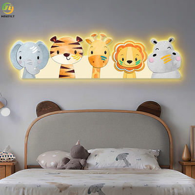 Karikaturzahl Dekorationswandlampenmalerei für Kinderzimmerkopfendeschlafzimmer