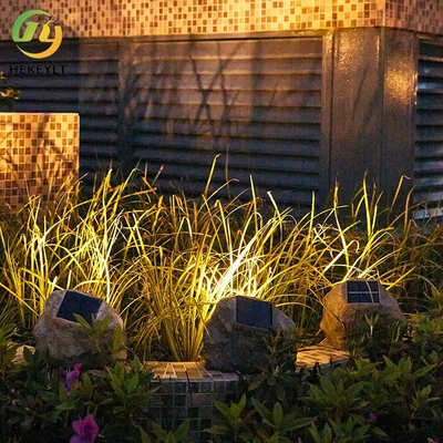 Solarlicht-Garten im Freien beleuchtet Garten-Plan-Stein-kleine Yard-Dekorations-Rasen-Landschaftswasserdichte Scheinwerfer