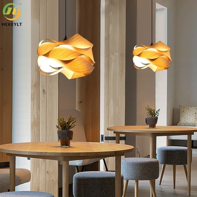 Kreativer hölzerner lederner Leuchter-Wohnzimmer-Schlafzimmer-Gasthaus-Gang-moderne einfache dekorative Lampen