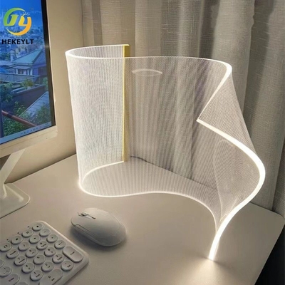Postmodern einfache Speziell-förmige Zeitungs-Stehlampe-Acrylstehlampe für Schlafzimmer-Kopfende-Hotel-Studie