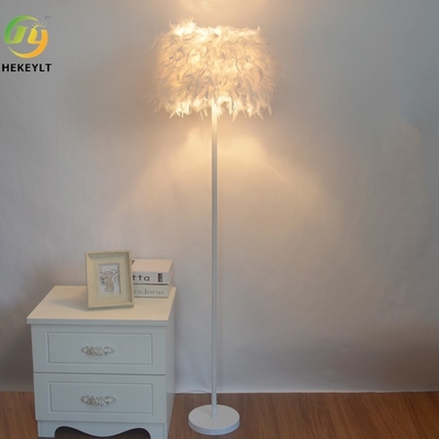 Feder-Crystal Floor Lamp Wedding Living-Raum-Schlafzimmer-Nachttischlampe-Schönheits-Anker-Fülle-Licht