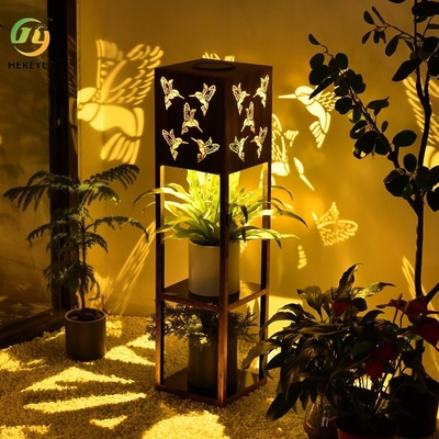 Solarschmetterlings-Projektions-Licht-Garten-Landhaus-Blumen-Stand-wasserdichtes Garten-Licht im Freien
