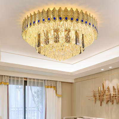 Postmoderne Luxus-Crystal Chandelier Feather Ceiling Lamp-Wohnzimmer-Esszimmer-Schlafzimmer-Lampe