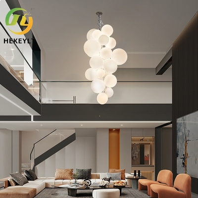 Modernes einfaches Glas- Trauben-Leuchter-Duplex-Landhaus-Hotel Luxus-Art Deco Pendant Lighting