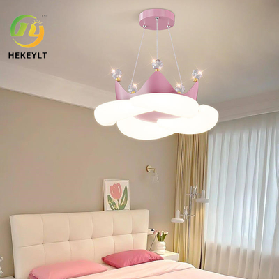 Nordic Cream Wind Kinderzimmerlampe Krone LED Schlafzimmer Anhängerlicht