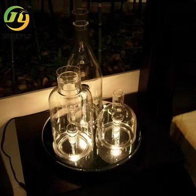 Moderne nordische LED-Tischlampe Wohnzimmer Bar Kreative Glasflasche Dekorationslampe