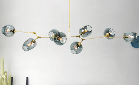 Multi moderne hängende GlasLeuchten des Kopf-Lampenschirm-15*16.5mm