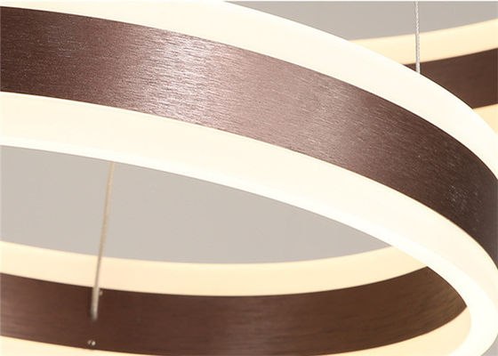 Brown-Lampenschirm 100cm unbedeutender moderner Ring Light For Restaurant
