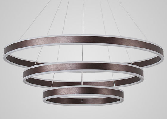 Brown-Lampenschirm 100cm unbedeutender moderner Ring Light For Restaurant
