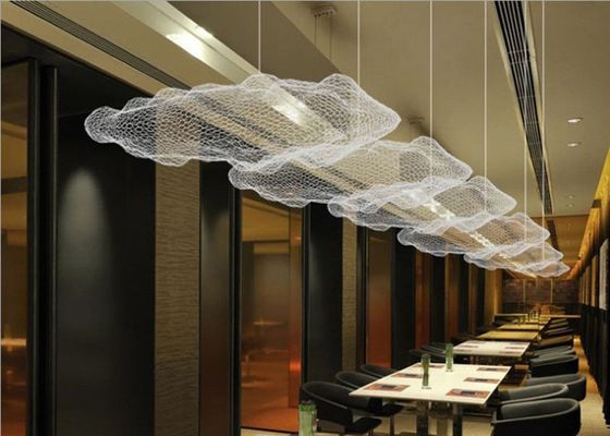 Größen-Wolken-Gitter-moderne hängende Lampe des Eisen-Material-35cm 45cm 50cm