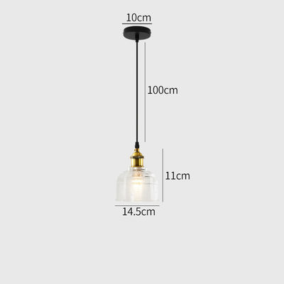 Zeitgenössisches hängendes Glaslicht des Durchmesser-14.5cm der Höhen-11cm