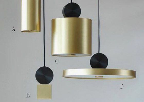 Fass-Form-Hotel beeinflussen modernes Goldhängendes Licht der Dekorations-160*310mm