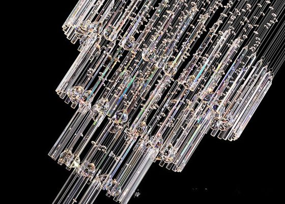 450*140*700mm lange moderne Crystal Pendant Light For Rotating Treppe
