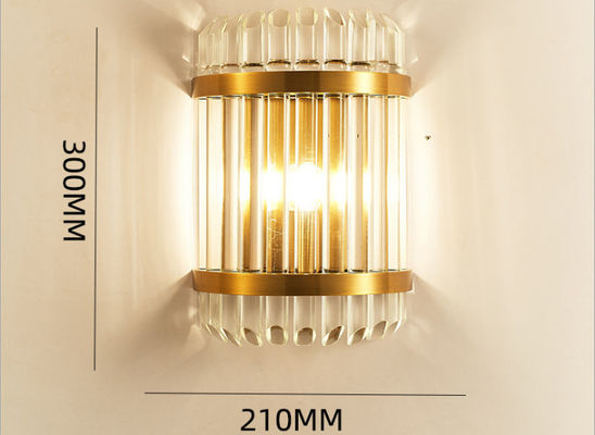 Dekorations-Durchmesser 210mm Hright 300mm/500mm Crystal Wall Lamp der Stangen-240V