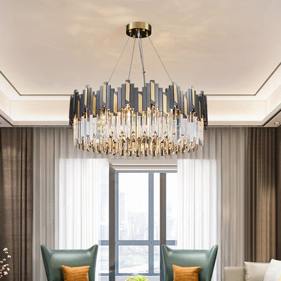 Moderner Luxus-Crystal Chandelier Contemporary Flush Mount-Decken-Leuchte-Regentropfen-quadratische Leuchter-Beleuchtung