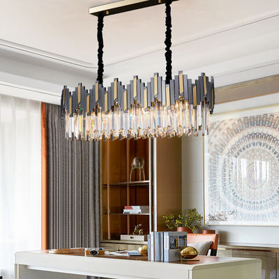 Runde formte klaren Crystal Ceiling Lghting Ftures mit Lghts Retro- Art Dcoration für Halle Wohnzimmer-Küche speisend