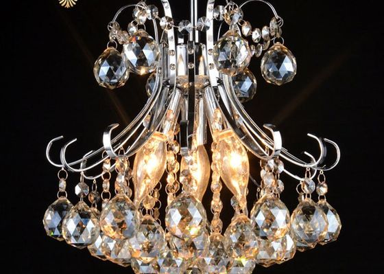 Energiesparende purpurrote Farbe 400*420mm Crystal Candle Chandelier 110V 9.5KG