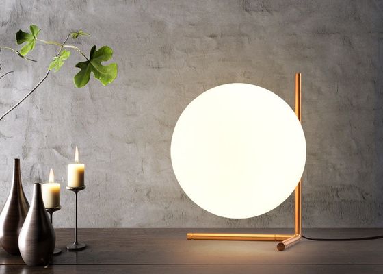 Glas-Nightstand Lampen 60W Max Ball Lampshape Dia 18cm für Schlafzimmer