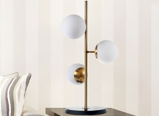 E27 Lichtquelle-Goldmoderne Nightstand-Lampen Durchmessers 65cm Höhen-37cm