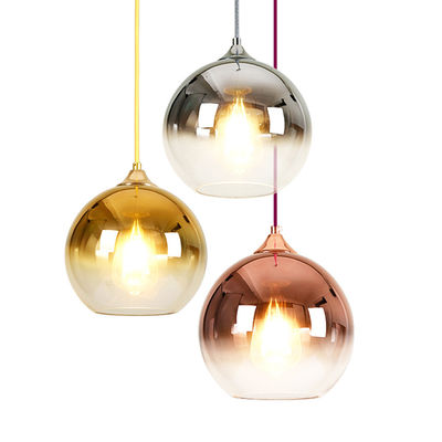 Moderne hängende Lampe D30CM Rose Gold Nordic Style Glass