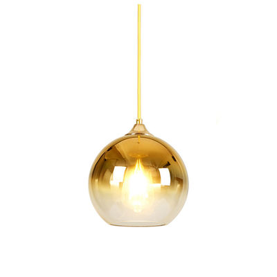 Moderne hängende Lampe D30CM Rose Gold Nordic Style Glass