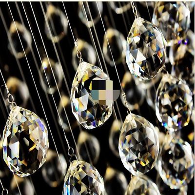 D50cm*H150cm-Luxusperlen-Vorhänge Crystal Pendant Light