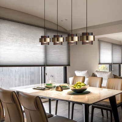 Nordische Bronze und rauchiges graues einfaches hängendes Glaslicht für Wohnzimmer