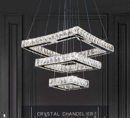 4000k LED Crystal Chrome Modern Pendant Light für Wohnzimmer