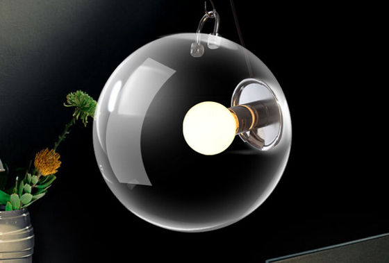 Glas-hängendes Licht CER E27 25cm modernes Metallfür Wohnzimmer