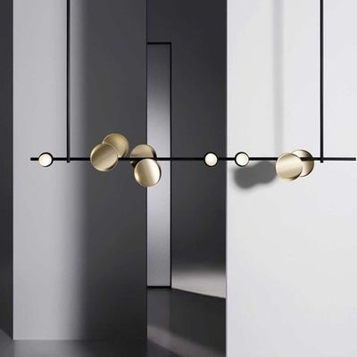 dekorative hängende Leuchter-goldene Farbe der nordischen acrylsauerweinlese-60W