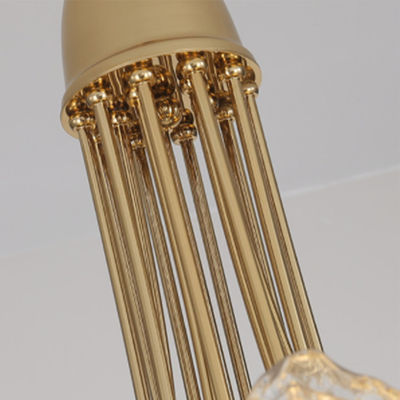 Eisen-Gold melken weißen modernen hängenden Glasanhänger beleuchtet G9 Lichtquelle