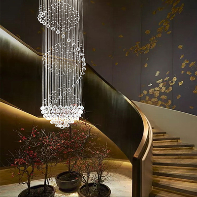 Innenlandhaus-Treppenhaus-Crystal Pendant Light Fashionable For-Korridor