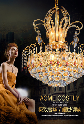 Große Lobby heller Luxus-Crystal Pendant Light Dia 400mm