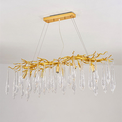 Schlafzimmer-Landhaus-Dekoration führte Crystal Pendant Light Crystal Ceilings-Leuchter