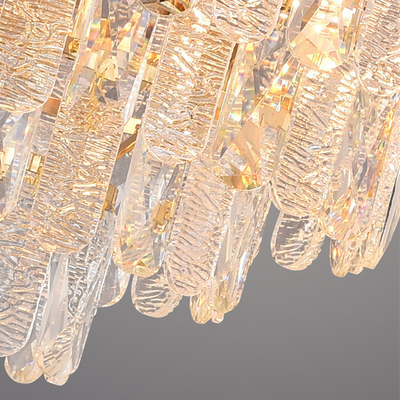 Innenglanz moderner Crystal Pendant Light Dia 80cm für Wohnzimmer