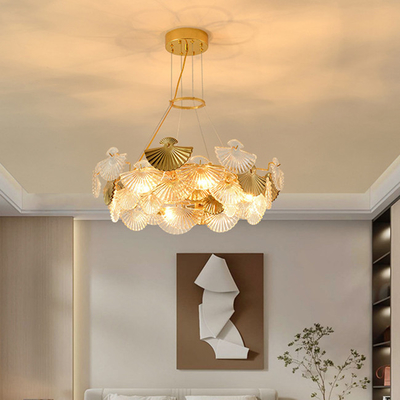 Modernes hängendes Luxusglas der Deckenleuchte-3500K, das Crystal Ceiling Light hängt